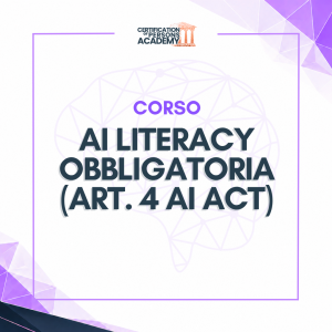 Corso AI literacy obbligatoria (art. 4 AI Act)