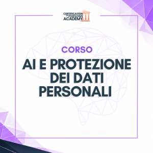 Corso AI e protezione dei dati personali